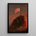 Notre drapeau - Frederic Edwin Church — indrammet kunstværk på væggen