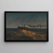 Bateau à vapeur à aubes au crépuscule - Frederic Edwin Church — indrammet kunstværk på væggen