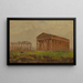 Paestum, Neptune-templet - Frederic Edwin Church — indrammet kunstværk på væggen