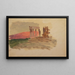 Croquis rapide du tempel de Corinthe - Frederic Edwin Church — indrammet kunstværk på væggen