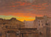 Toits de Rome ved solnedgang - Frederic Edwin Church — visning af kunstværket