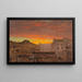 Toits de Rome ved solnedgang - Frederic Edwin Church — indrammet kunstværk på væggen
