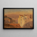 Toits de Rome, Italien - Frederic Edwin Church — indrammet kunstværk på væggen
