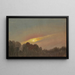 Solnedgang - Frederic Edwin Church — indrammet kunstværk på væggen
