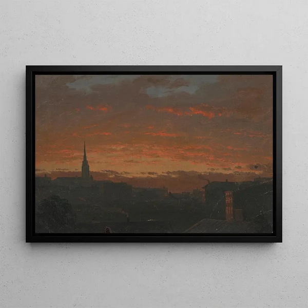Frederic Edwin Church - Sunset at Hudson New York.webp
