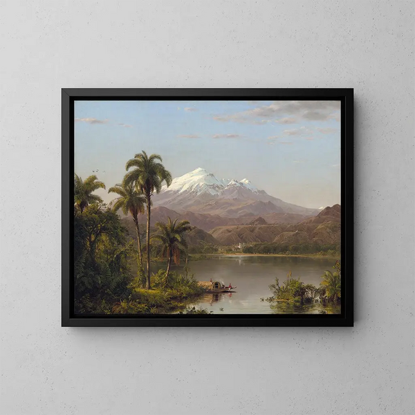 Palmiers Tamaca - Frederic Edwin Church — indrammet kunstværk på væggen