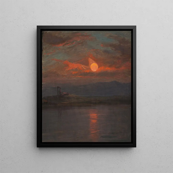 Le Chariot du Soleil Fantasy - Frederic Edwin Church — indrammet kunstværk på væggen