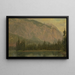 Le Hintersee nær Berchtesgaden, Bayern - Frederic Edwin Church — indrammet kunstværk på væggen