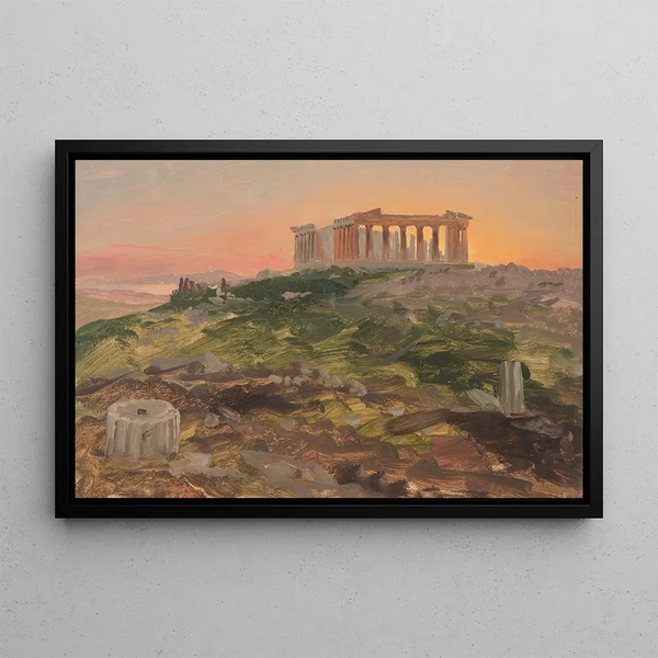 Le Parthénon depuis le sud-est - Frederic Edwin Church — indrammet kunstværk på væggen
