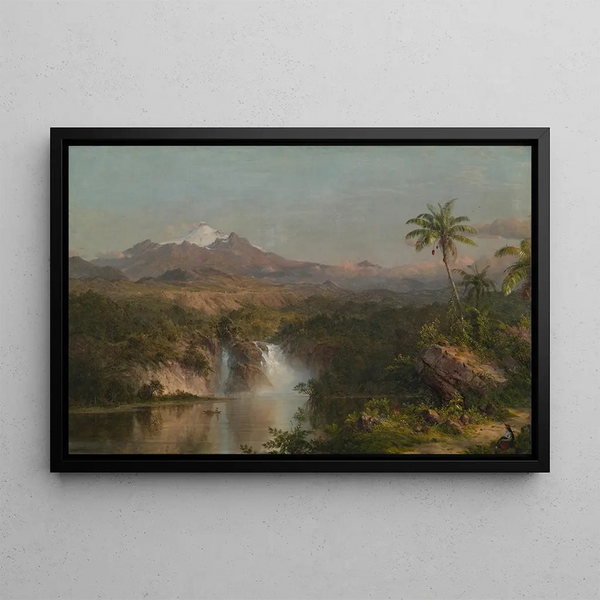 Vue du Cotopaxi - Frederic Edwin Church — indrammet kunstværk på væggen