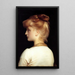 En pige - Frederic Leighton — indrammet kunstværk på væggen