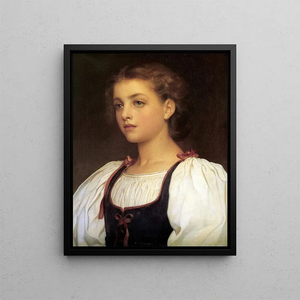 Blond - Frederic Leighton — indrammet kunstværk på væggen