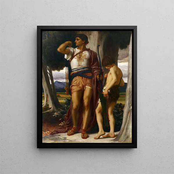 Le Signe de Jonathan à David - Frederic Leighton — indrammet kunstværk på væggen