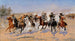 En jagt på træ - Frederic Remington — visning af kunstværket