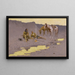 Et nytår på Cimarron - Frederic Remington — indrammet kunstværk på væggen