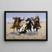 Aider un camarade - Frederic Remington — indrammet kunstværk på væggen