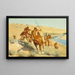 Buffalo Rifle-episoden - Frederic Remington — indrammet kunstværk på væggen