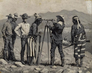 Frederic Remington - Looking Through the Telescope.webp
