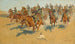 På de sydlige sletter - Frederic Remington — visning af kunstværket