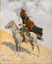 Le Signal de la couverture - Frederic Remington — visning af kunstværket