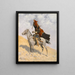 Le Signal de la couverture - Frederic Remington — indrammet kunstværk på væggen