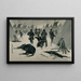 La défaite de Crazy Horse - Frederic Remington — indrammet kunstværk på væggen