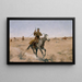 Le vol - Frederic Remington — indrammet kunstværk på væggen