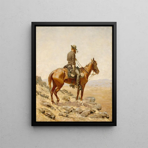 Le Belvédère - Frederic Remington — indrammet kunstværk på væggen