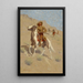 L'éclaireur - Frederic Remington — indrammet kunstværk på væggen