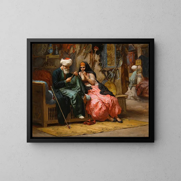 Et værdifuldt smykke - Frederick Arthur Bridgman — indrammet kunstværk på væggen