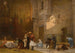 Bøn i Kairo-moskéen - Frederick Arthur Bridgman — visning af kunstværket