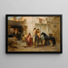 Rue i Algeriet - Frederick Arthur Bridgman — indrammet kunstværk på væggen