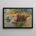 Abreuvement des chevaux - Frederick Arthur Bridgman — indrammet kunstværk på væggen
