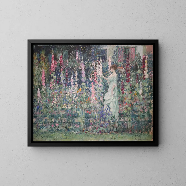 Althéas - Frederick Carl Frieseke — indrammet kunstværk på væggen