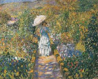 Le chemin du jardin - Frederick Carl Frieseke — visning af kunstværket