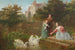 Nourrir les svaner - Frederick Goodall — visning af kunstværket