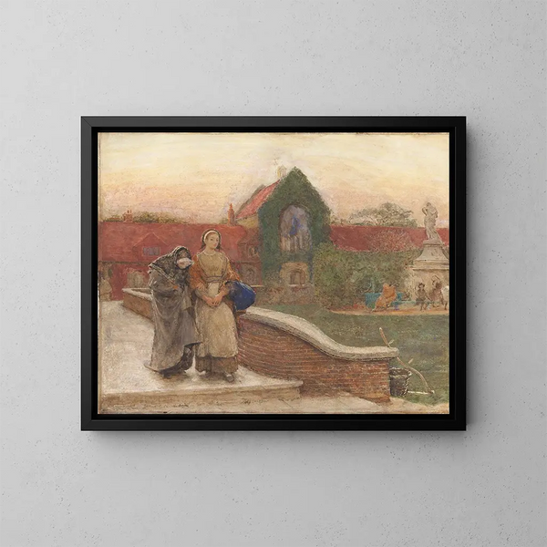 Le port de refuge - Frederick Walker — indrammet kunstværk på væggen