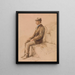 L'homme avec une gaffe - Frederick William Hulme — indrammet kunstværk på væggen