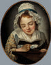 La Liseuse - École Française — visning af kunstværket