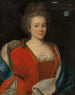 Marie-Élisabeth de Fribois Hustru af Chevalier François Leverrier - École Française — visning af kunstværket