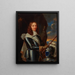 Portræt af en gentleman kaldet Jacques II Marquis de Castelnau 1620-1658 - Fransk Skole — indrammet kunstværk på væggen