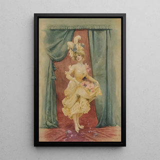 French School - Woman with roses.webp