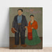 Reproduktion af maleriet af Frida og Diego Rivera - Frida Kahlo
