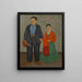 Reproduktion af maleriet af Frida og Diego Rivera - Frida Kahlo