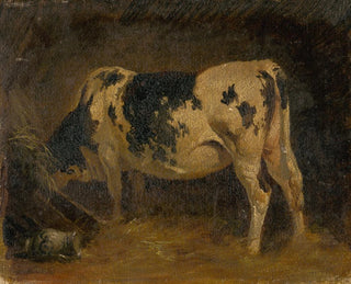 Friedrich August Matthias Gauermann - Cow in a Barn.webp