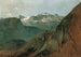 Le Dachstein depuis le Plassen près de Hallstatt - Friedrich August Matthias Gauermann — visning af kunstværket