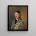 maleren Jakob Gauermann, kunstnerens far - Friedrich August Matthias Gauermann — indrammet kunstværk på væggen