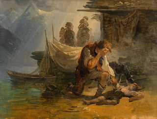Den druknede dreng - Friedrich August Matthias Gauermann — visning af kunstværket