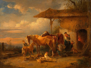 Landsbysmed - Friedrich August Matthias Gauermann — visning af kunstværket