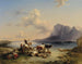 Bergers og kvæg ved bredden af Attersee - Friedrich August Matthias Gauermann — visning af kunstværket